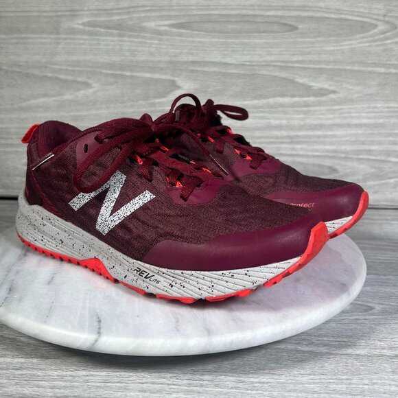 New Balance Shoes - New Balance Nitrel V3 Womens 6 Running Shoes Maroon Athletic Hiking All Terrain